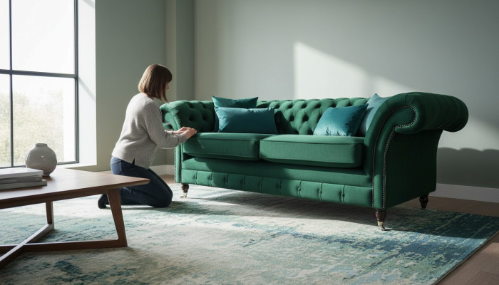 Canapé Chesterfield Canapé Rembourrage 3 Places Canapés Sièges Canapés Vert nouveau