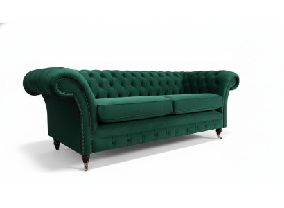 Canapé Chesterfield Canapé Rembourrage 3 Places Canapés Sièges Canapés Vert nouveau