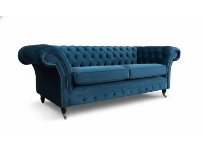 Canapé design 3 places Canapé Rembourrage Tissu de luxe Canapés Chesterfield neuf