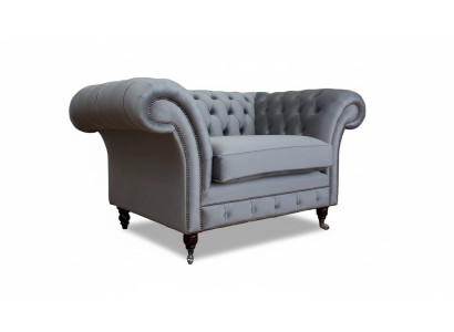 Conception Chesterfield Tissu Canapé Fauteuil 1 Place Canapés Rembourrage Salon neuf