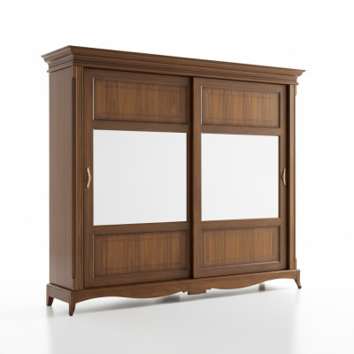 Meubles de chambre Armoire avec miroir Bois massif Design Italie