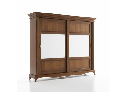 Meubles de chambre Armoire avec miroir Bois massif Design Italie