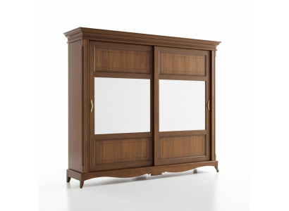 Meubles de chambre Armoire avec miroir Bois massif Design Italie