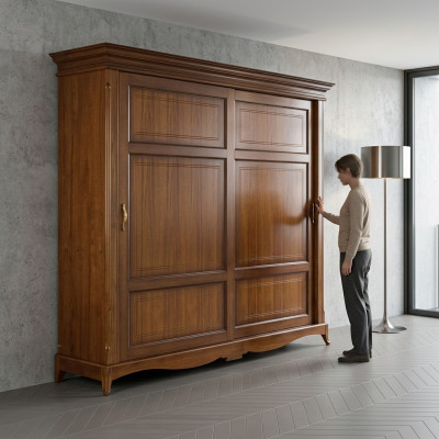 Armoire en bois massif Armoire en bois Armoire Mobilier de chambre Italie neuf