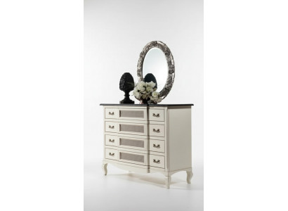 Bois design de meubles italiens Style de meubles Commode en deux parties avec miroir nouveau
