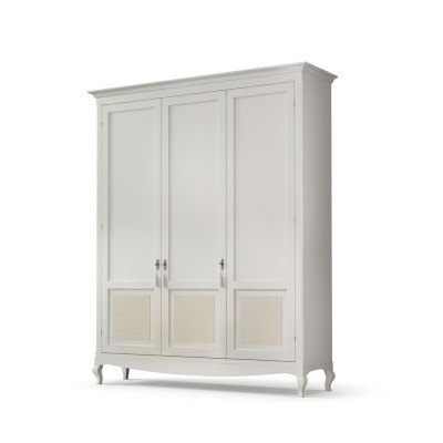 Armoire Chambre Bois Design Classique Mobilier Blanc Armoires