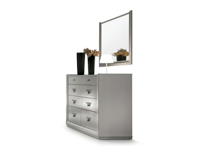 Commode Miroir Armoire Étagère Console Meubles Armoire en Bois Italie Ensemble 2 pièces.