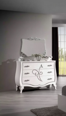 Buffet commode Designer Armoires de luxe en bois Blanc Tiroirs Modernes nouveaux
