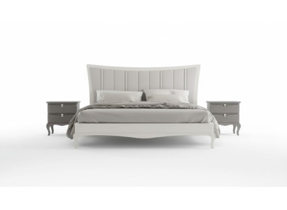 Conception chambre 3 pcs. Lit 2x Tables de chevet Mobilier de lits de luxe modernes
