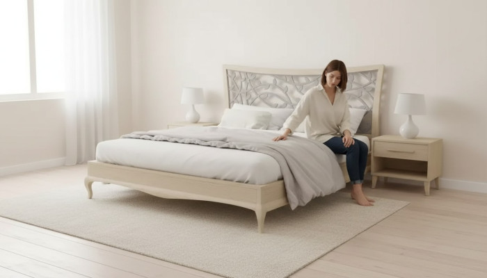 Lit Lits Doubles Lit Moderne Lit de luxe en bois avec nouveau design
