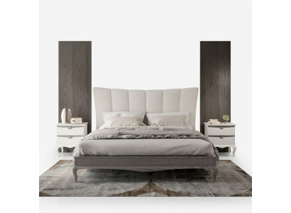 Ensemble de lit complet 2x tables de chevet 3 pcs. Ensembles de chambre à coucher Lits de luxe