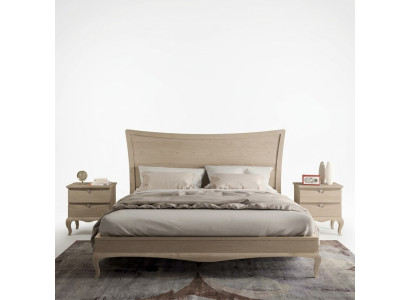 Meubles design Lit de luxe moderne 2x table de chevet Ensemble de chambre à coucher 3 pièces. nouveau