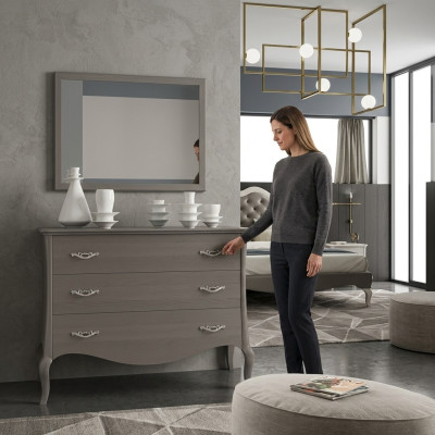 Commode Miroir Commodes Armoire Luxe Étagère Groupe de meubles nouvel Ensemble 2 pcs.