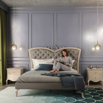 Chambre à coucher Mobilier 3 pcs. Ensemble Tables de chevet en bois massif 2x Lit Bois véritable