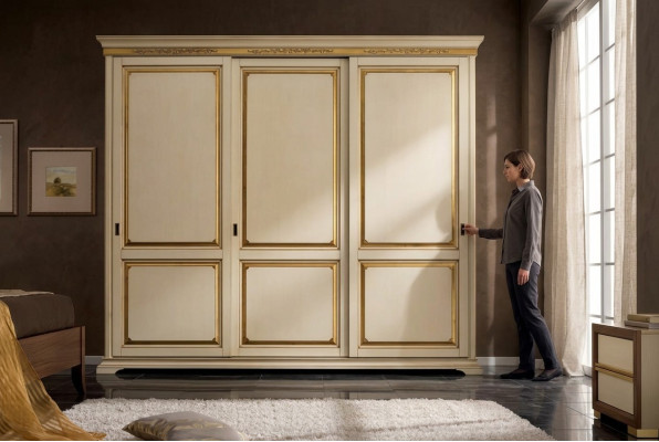 Armoire en bois Armoire Meubles de chambre Conception Armoires Beige