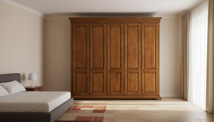 Chambre Armoire Garde-robe Bois Meuble Salon Marron Italie