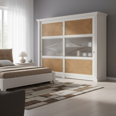 Designer Kleiderschränke Möbel Wohnmöbel Holzschrank Weiß