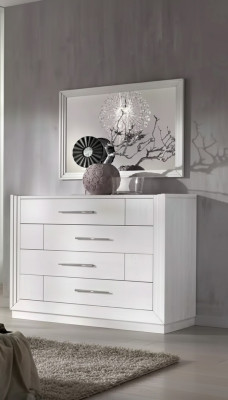Ensemble de 2 commodes modernes Style Moderne Commode Miroir Mobilier Italien