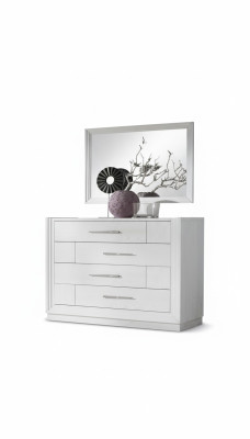 Ensemble de 2 commodes modernes Style Moderne Commode Miroir Mobilier Italien