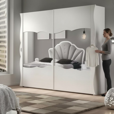 Armoire Style Italien Mobilier Chambre Armoire en Bois Massif