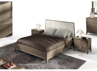 Ensemble de chambre à coucher design Lit 2x Tables de chevet   Meubles classiques ou de luxe