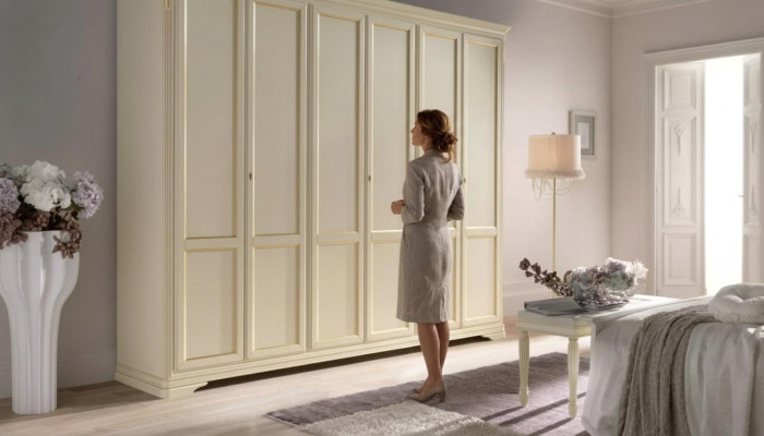Armoire Beige Mobilier de Luxe Meubles Italiens Ameublement Chambre