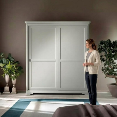 Conception de garde-robe de style moderne Meubles de chambre à coucher Armoire blanche nouvelle