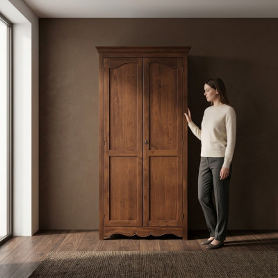 Armoire de luxe Armoire Mobilier Ameublement Mobilier Marron neuf