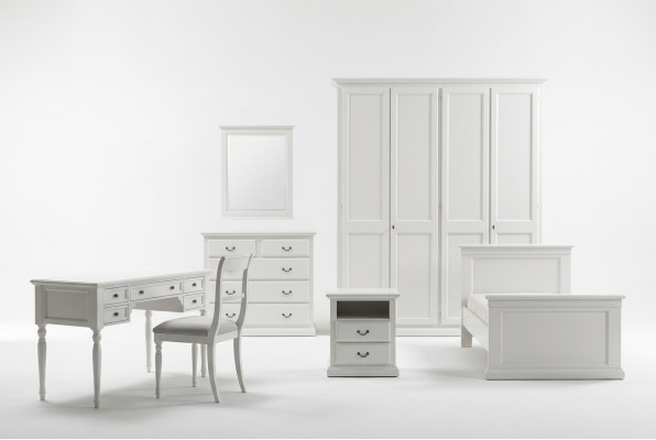 Jeu de chambre pour enfants modernes avec lit, table de chevet et table, 5 pièces.