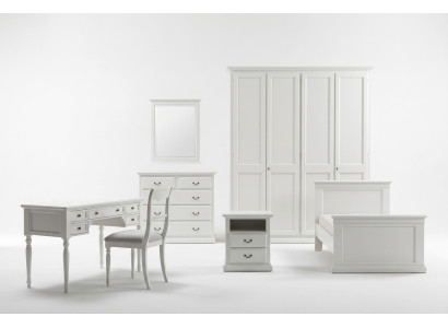 Jeu de chambre pour enfants modernes avec lit, table de chevet et table, 5 pièces.