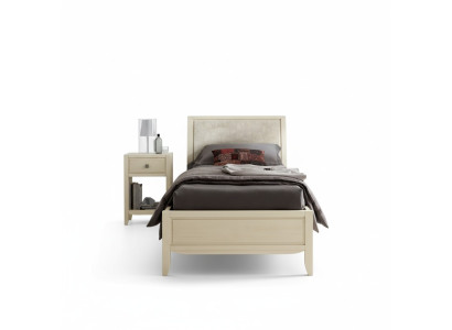 Luxueux ensemble de chambre à coucher Table de chevet Lit Ensemble complet de 2 pièces Mobilier de design neuf.