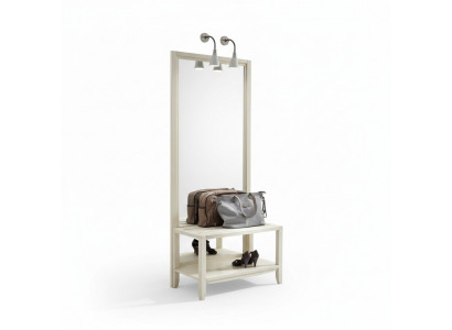 Miroir sur pied, miroir de design italien pour chambre en bois mural.