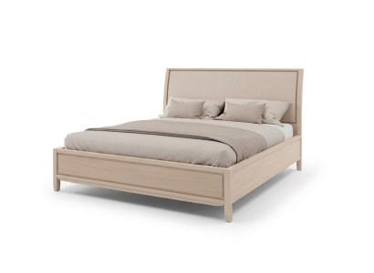 Lit double Lits Chambre à coucher Design de lit Mobilier de lit Lit en bois massif Nouveau