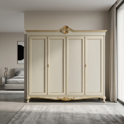 Meubles classiques Étagère Armoire Chambre Design italien Bois neuf