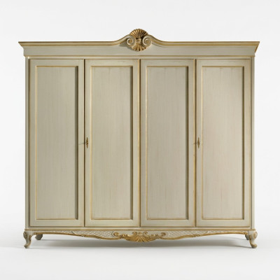 Meubles classiques Étagère Armoire Chambre Design italien Bois neuf