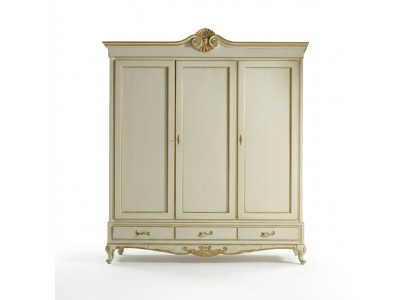 Armoire classique en bois pour vêtements de style r pour chambre à coucher.