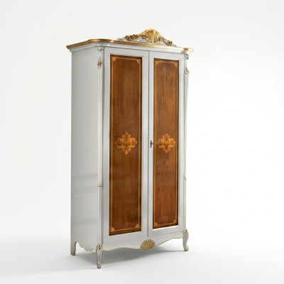 Armoire blanche Armoire de luxe Chambre à coucher Meubles en bois Armoires neufs