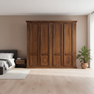 Chambre Armoire Armoire Armoires Armoire en bois Conception brune