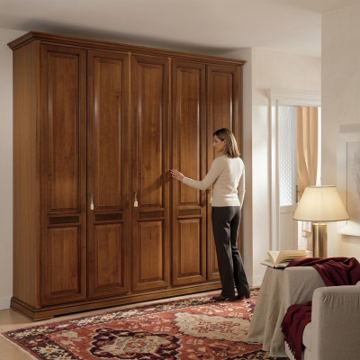 Classique r Armoire Mobilier Armoires Chambre Conception Marron neuf