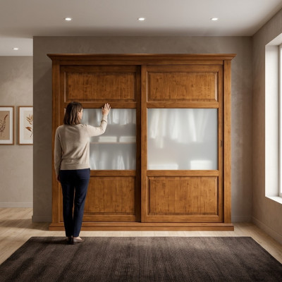 Meubles de chambre Italie Armoire en bois Armoire en bois massif Armoire