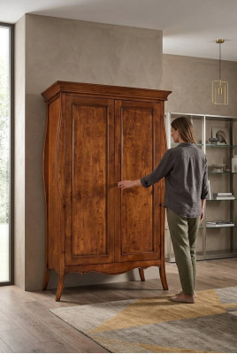 Armoire en bois massif Armoire Penderie en vrai bois Mobilier de chambre Italie neuf