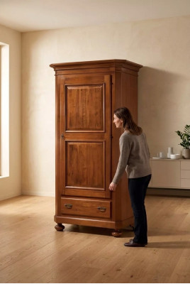 Chambre Armoire en bois Portemanteau Meubles Design Armoire Marron