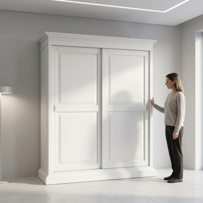 Armoire mobilier en bois italien Armoires de chambre en bois de luxe