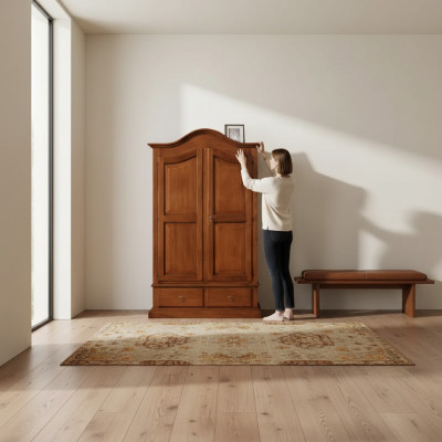 Armoire de chambre de luxe moderne de design de meubles italien marron nouveau