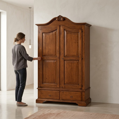 Armoire Chambre Design Bois Meubles Italiens Brun Nouveau