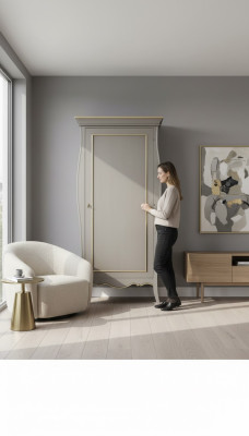 Armoire Chambre Armoire Armoire en Bois Style Classique Armoires de Luxe
