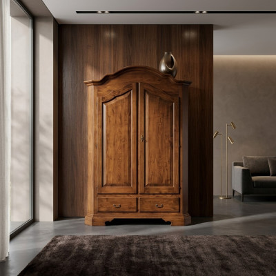 Armoire à vêtements Vêtements de designer Armoires en bois marron Mobilier neuf