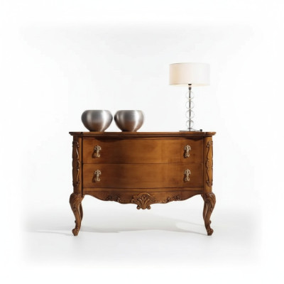 Commode Mobilier de luxe Design Bois Chambre Armoire en bois Marron Nouveau