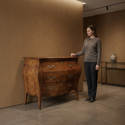 Meuble design en bois italien de luxe Commode Armoire Buffets brun