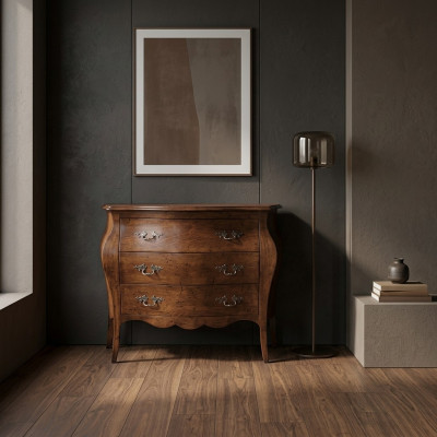 Meuble design en bois italien de luxe Commode Armoire Buffets brun